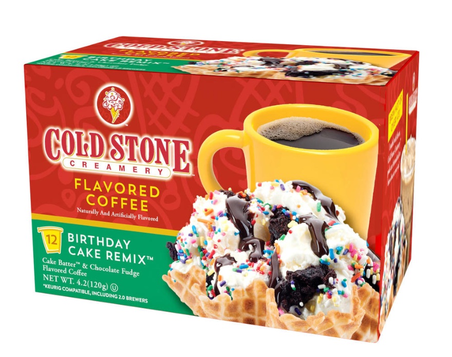 Cold Stone Creamery Birthday Cake Remix Coffee Pods 12 K-cups (Light Roast)
