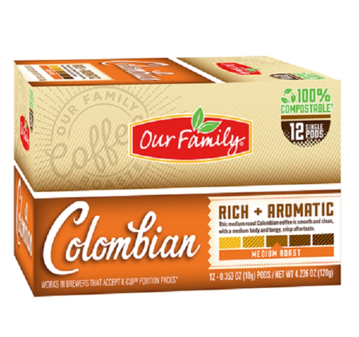 K-Cups Columbian Coffee 12ct (Medium Roast)