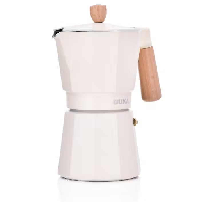 8-Cup Cream Pressure Coffee Maker - Cream