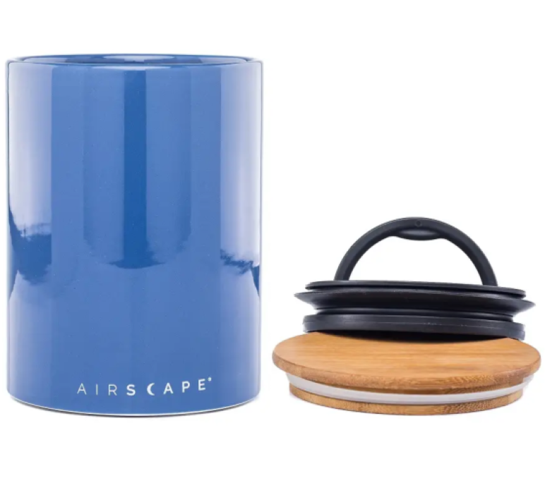 Airscape Ceramic Coffee Canister 7H" (Cobalt Blue)