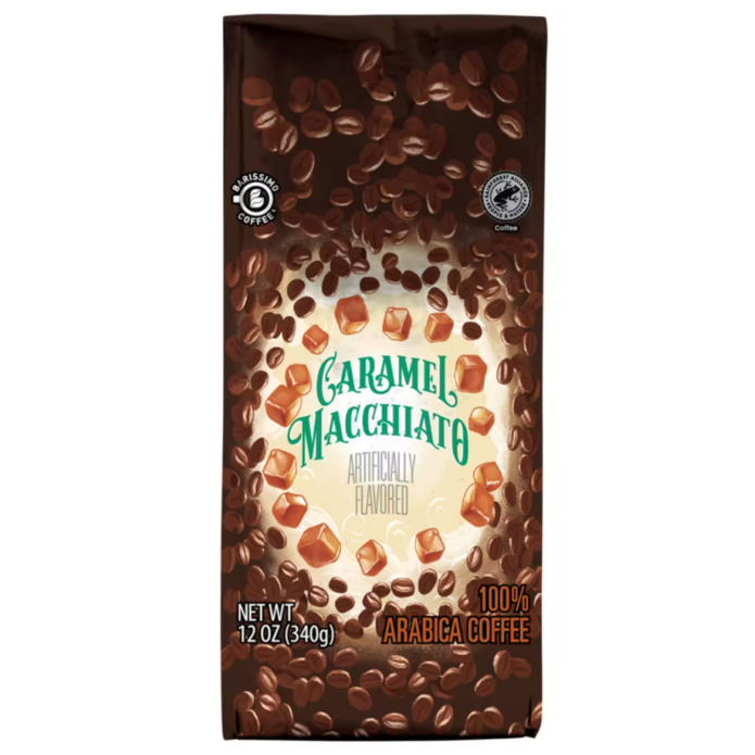 Barissimo Caramel Macchiato Flavored Ground Coffee 12oz (Light Roast)