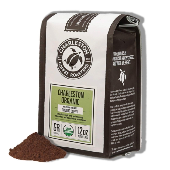 Premium Organic Ground Coffee Charleston 12oz (Medium Roast)