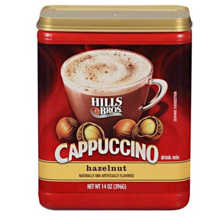 Hills Bros Hazelnut Cappuccino Mix 14oz (Medium Roast)