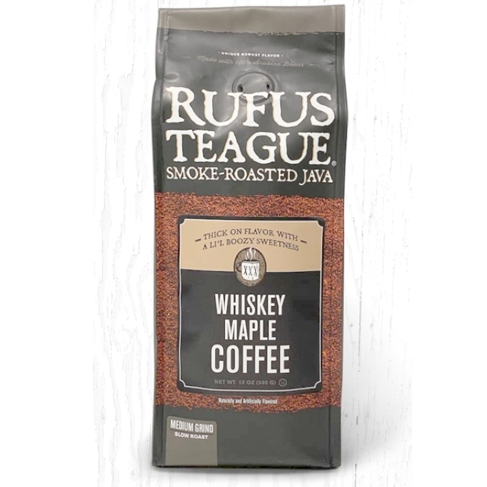 Rufus Teague Whiskey Maple Smoke Roasted Coffee 12oz Bag (Medium Roast)