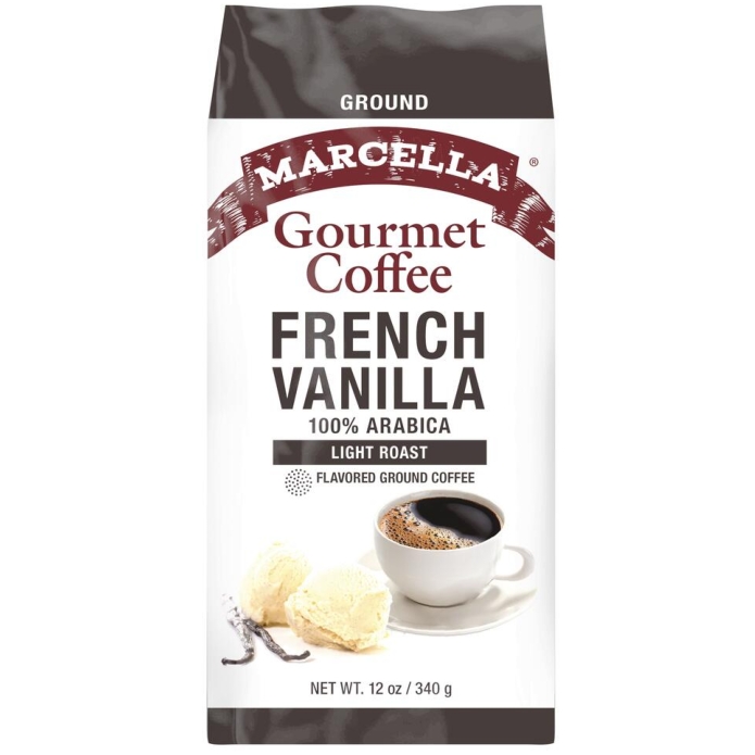 Marcella French Vanilla Gourmet Ground Coffee 12oz (Light Roast)