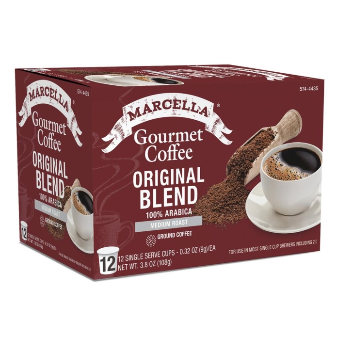 Marcella Gourmet Original Blend Coffee Pods 12kcups (Medium Roast)