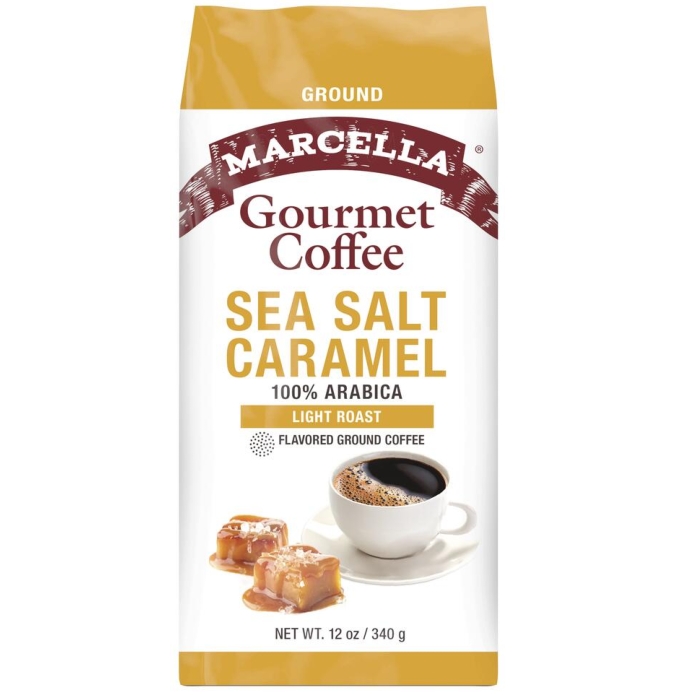 Marcella Sea Salt Caramel Gourmet Ground Coffee 12oz (Light Roast)