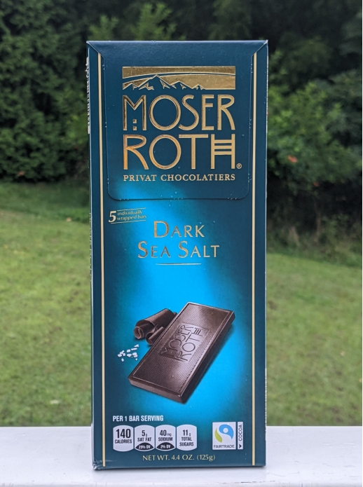 Moser Dark Sea Salt Chocolate Bar 4.4oz (Dark Chocolate)