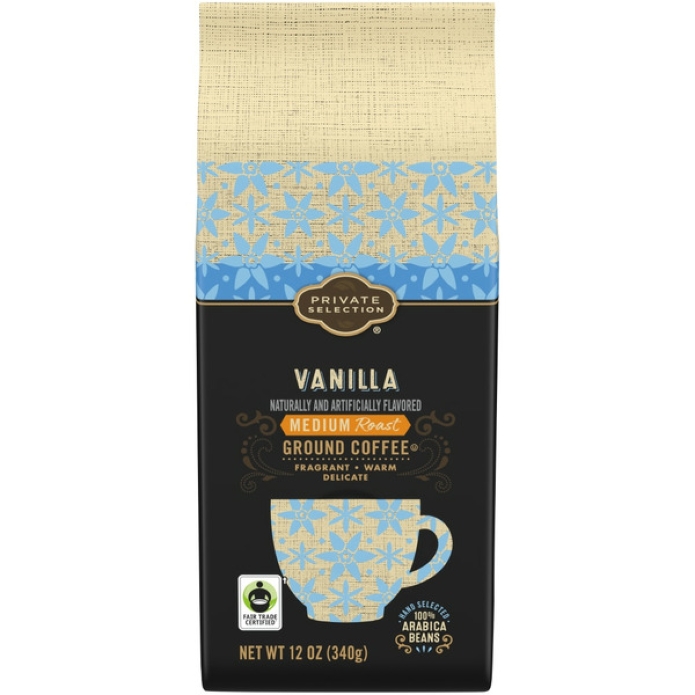 Vanilla Medium Roast Ground Coffee Private Selection 12oz (Medium Roast)